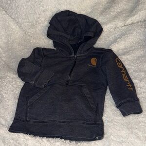 Carhartt Kids' Dark Gray and Gold Hoodie